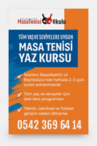 Masa Tenisi Yaz Kursu